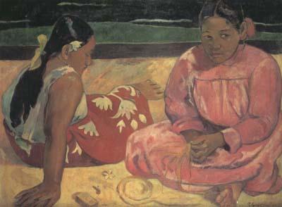 Paul Gauguin Tahitian Women on the beach (mk07) oil painting image